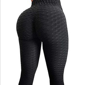 Red Scrunch Booty Workout Leggings